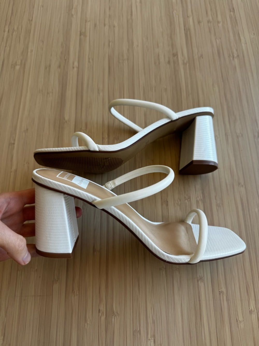 Amazon white strappy heels spring summer size 8